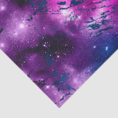 銀河系グロー | Cosmic Blue Purple and Pink Marble 薄葉紙 (詳細)