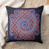 銀河系ケルト系ラブノット クッション (ブランケット)