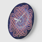 銀河系ケルト系ラブノット ラージ壁時計 (傾斜)
