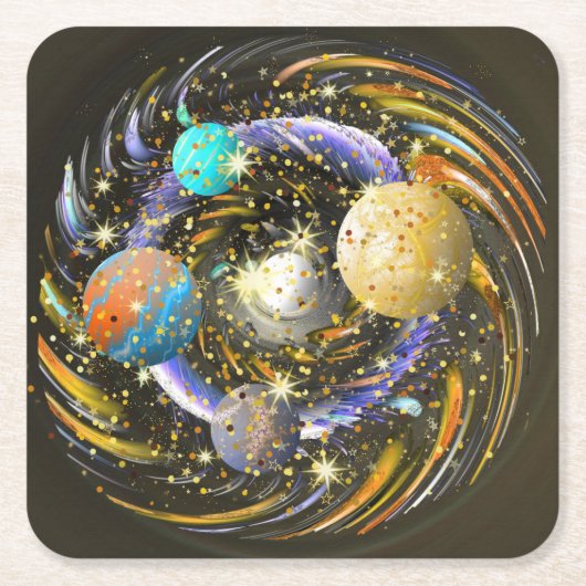 銀河系コバレラ スクエアペーパーコースター (正面)