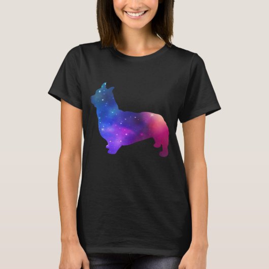 銀河系コルギドッグ宇宙&スターズラバーギフト Tシャツ (正面)