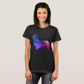 銀河系コルギドッグ宇宙&スターズラバーギフト Tシャツ (正面フル)