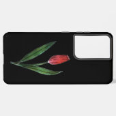 銀河系サムスンs21ウルトラケースフラワースタイルデザイン samsung galaxyケース (左側面)