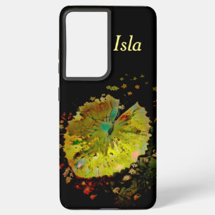 銀河系サムスンS21+ケースデジタルウォーターリリポッド SAMSUNG GALAXY S21+ケース