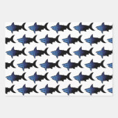 銀河系サメ ラッピングペーパーシート (正面2)