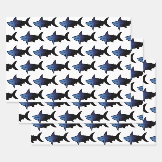 銀河系サメ ラッピングペーパーシート (セット)