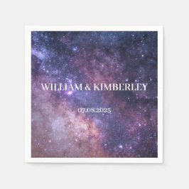 銀河系シアルコンセルラシオンスカイエレガントウェディング スタンダードカクテルナプキン
