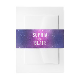 銀河系シナ結婚ースターズパーソナライズされたディナー 招待状ベリーバンド