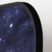 銀河系スカイエレガントネイビーブルーモノグラムカスタム ピックルボールラケット (左詳細)