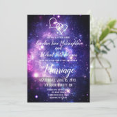 銀河系スタリーナイト宇宙ダブルハート結婚ズ 招待状 (スタンド正面)