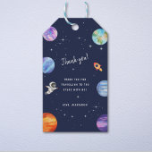 銀河系スターズアウタースペース誕生日サンキュービッグ ギフトタグ