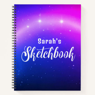 銀河系スターズカスタマイズ可能な名前Sketchbookノートブック ノートブック