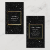 銀河系スターズゴールデンブラックグラムエレガンスビップ 名刺 (正面/裏面)