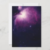 銀河系スターズ天の宇宙ベビーシャワー 招待状 (裏面)