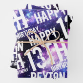 銀河系スターリーナイトカスタム誕生パーティー ラッピングペーパーシート (インサイチュ)