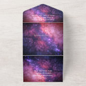 銀河系スターリーナイトスターズスカイネブラコズミック オールインワン招待状 (外側)