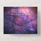 銀河系スターリーナイトスターズスカイネブラコズミック オールインワン招待状 (裏面)