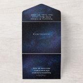 銀河系スターリーナイトスターズスカイ結婚ズネブラ オールインワン招待状 (外側)