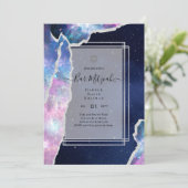 銀河系スターリーナイトバー(ユダヤ教の)バル・ミツバーアゲート招待状 招待状 (スタンド正面)