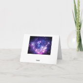 銀河系スターリーナイト結婚宇宙のサンキューカード カード (裏面)