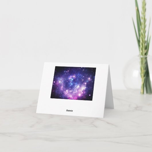 銀河系スターリーナイト結婚宇宙のサンキューカード カード (裏面)