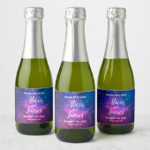 銀河系スター結婚式の引き出物 スパークリングワインラベル (ボトル)