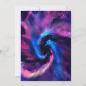 銀河系スランバーパーティーブラック 招待状 (裏面)