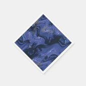 銀河系スワールブルーグリッター抽象芸術宇宙パターン スタンダードカクテルナプキン (角)