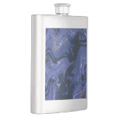 銀河系スワールブルーグリッター抽象芸術宇宙パターン フラスク (右)