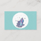 銀河系ダイヤモンドグリーンシェブロンミニマル 名刺 (裏面)