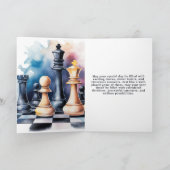 銀河系チェスモダン駒誕生日 カード (内部)