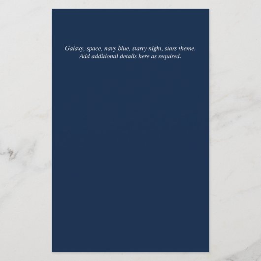 銀河系テンプレート (裏面)