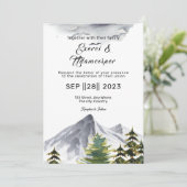 銀河系デジタル結婚式招待状テンプレート 招待状 (スタンド正面)