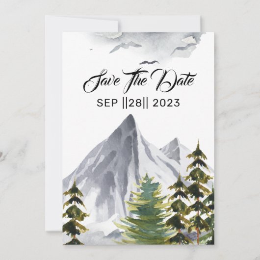 銀河系デジタル結婚式招待状テンプレート 招待状 (裏面)