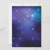 銀河系トゥインクルトゥインクルスターベビーシャワー 招待状 (裏面)