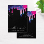 銀河系ドリップイヤリングネックレスディスプレイカード (デスク)