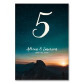 銀河系ナイトスカイエレガントスターズ結婚ズ テーブルナンバー (裏面)