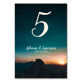 銀河系ナイトスカイエレガントスターズ結婚ズ テーブルナンバー