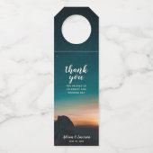 銀河系ナイトスカイスターズマウンテンサンライズ結婚ズ ボトルネックタグ (正面)