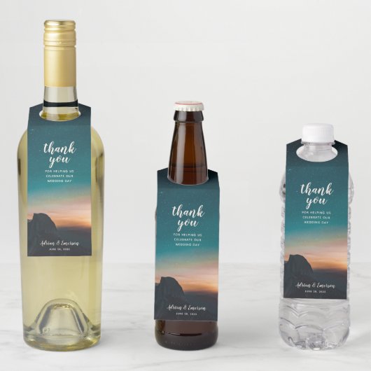 銀河系ナイトスカイスターズマウンテンサンライズ結婚ズ ボトルネックタグ (インサイチュ)