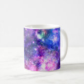 銀河系ナイトプリントコズミックデザイン コーヒーマグカップ (正面右)