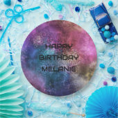 銀河系ハッピーバースデー ペーパープレート (パーティー)