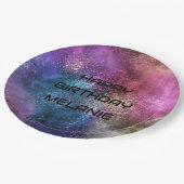 銀河系ハッピーバースデー ペーパープレート (アングル)