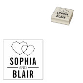 銀河系ハートコンステレ結婚ステレーションパーソナライズされた ラバースタンプ (押印)