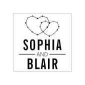 銀河系ハートコンステレ結婚ステレーションパーソナライズされた ラバースタンプ (インプリント)