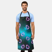 銀河系ハート エプロン (着用した状態)