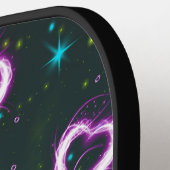 銀河系ハート ピックルボールラケット (左詳細)