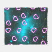 銀河系ハート フリースブランケット (正面(横))