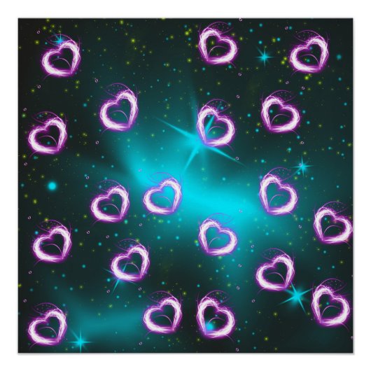 銀河系ハート ポスター (正面)