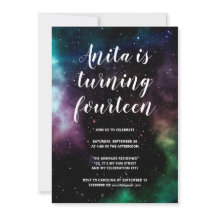 銀河系バースデーパーティティーン14コズミック宇宙テーマ